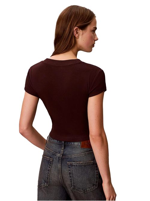 Calvin Klein Slim Ribbed T-Shirt CALVIN KLEIN | LV047AB8022E8